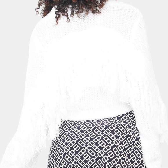 Fringe Cable-knit Sweater - Picture 4 of 4